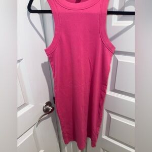 Midi pink dress